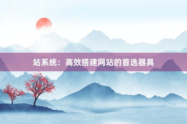 站系统：高效搭建网站的首选器具